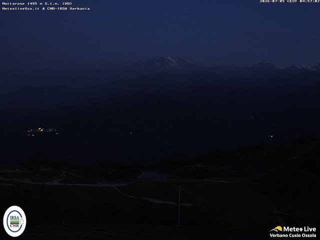 time-lapse frame, Mottarone webcam