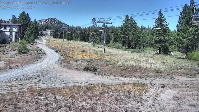 view from Mammoth Eagle Lodge on 2026-08-22