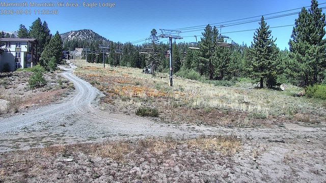 view from Mammoth Eagle Lodge on 2026-09-01