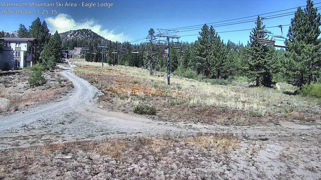 view from Mammoth Eagle Lodge on 2026-09-04
