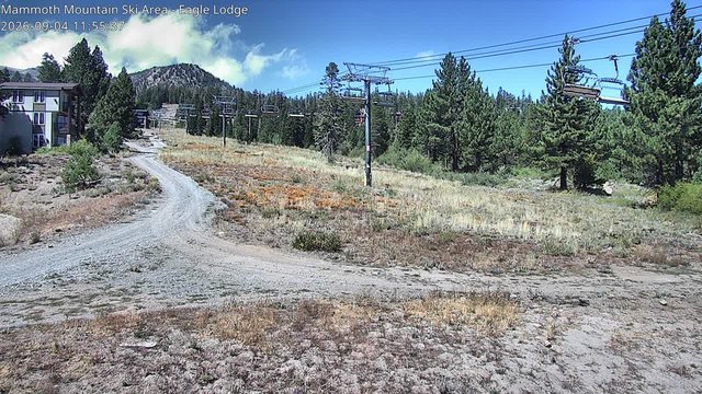 view from Mammoth Eagle Lodge on 2026-09-04