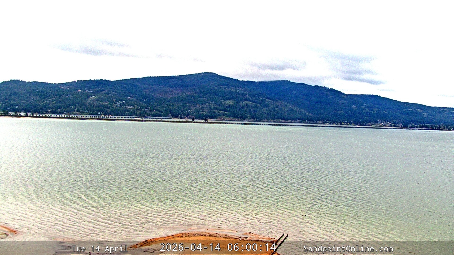 time-lapse frame, Sandpoint Online - Long Bridge webcam