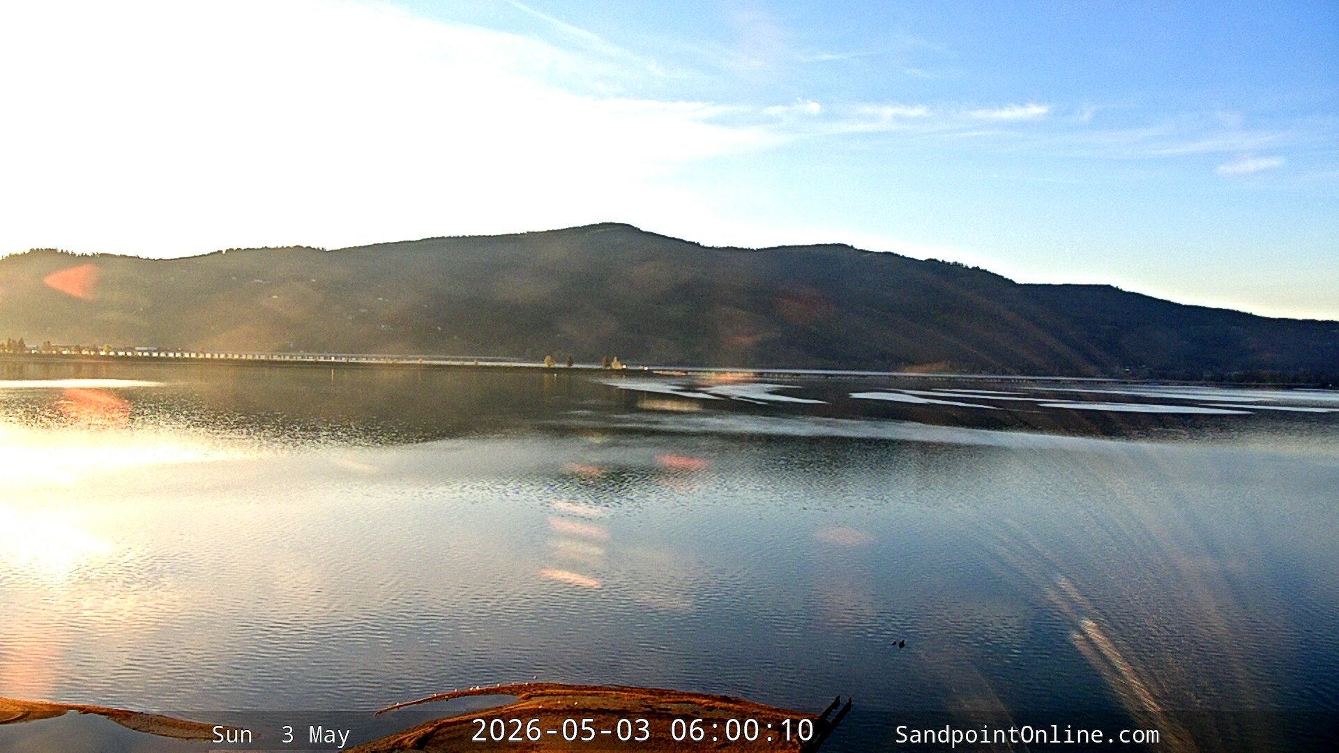 time-lapse frame, Sandpoint Online - Long Bridge webcam