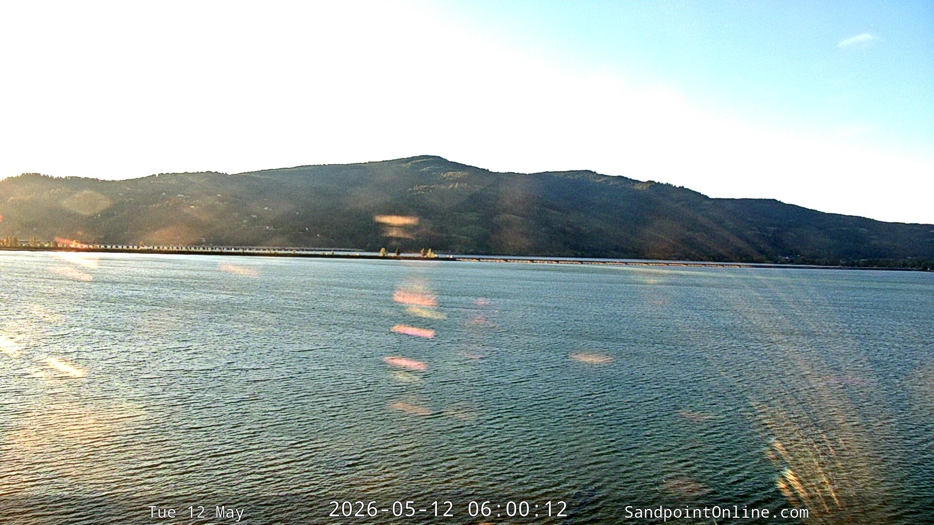 time-lapse frame, Sandpoint Online - Long Bridge webcam