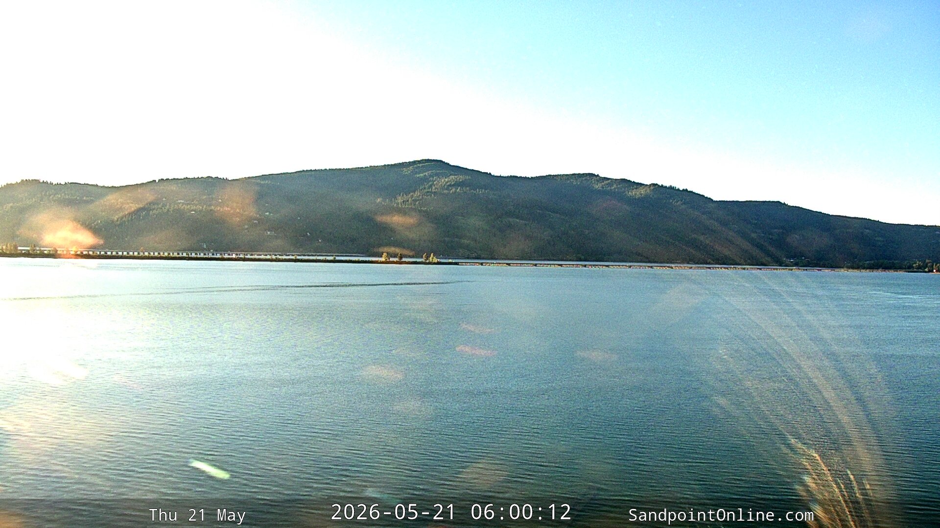 time-lapse frame, Sandpoint Online - Long Bridge webcam