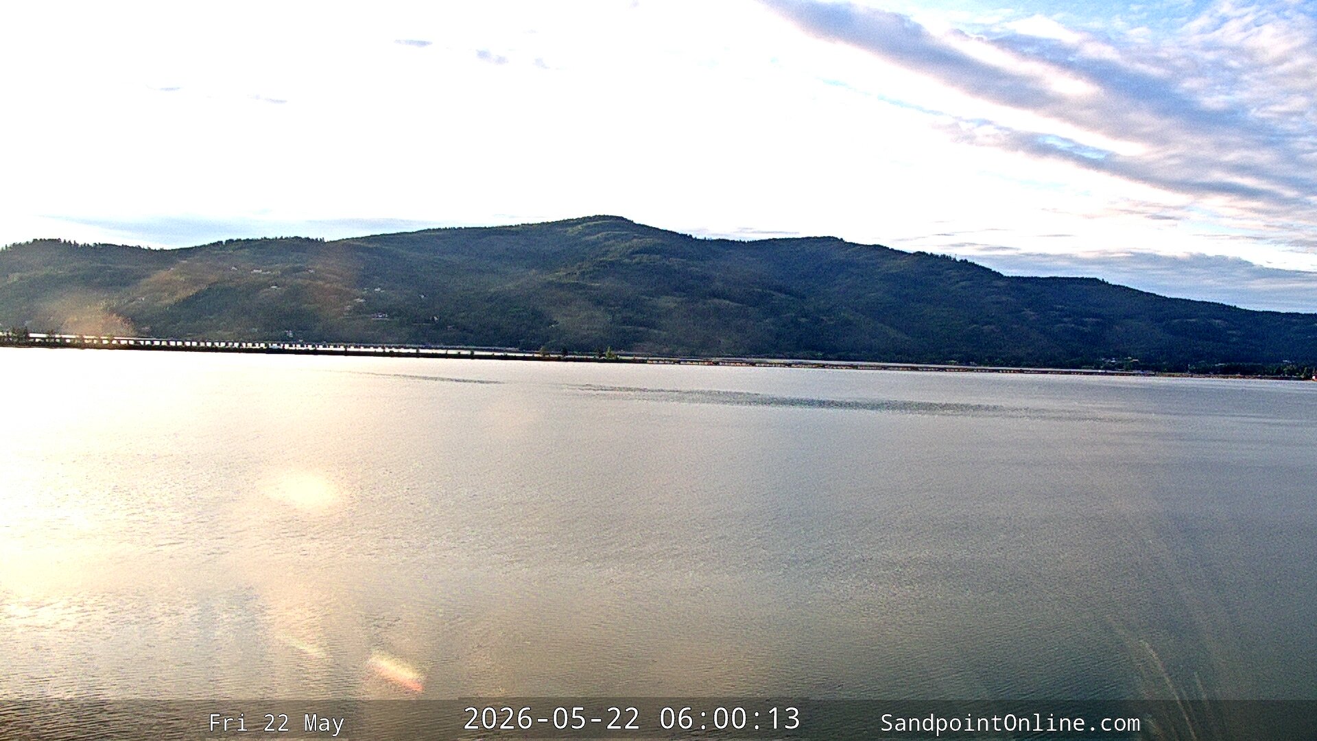 time-lapse frame, Sandpoint Online - Long Bridge webcam