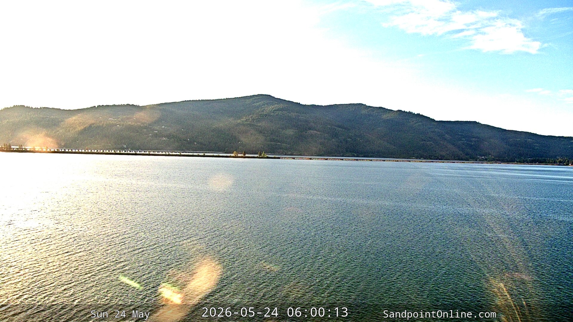 time-lapse frame, Sandpoint Online - Long Bridge webcam