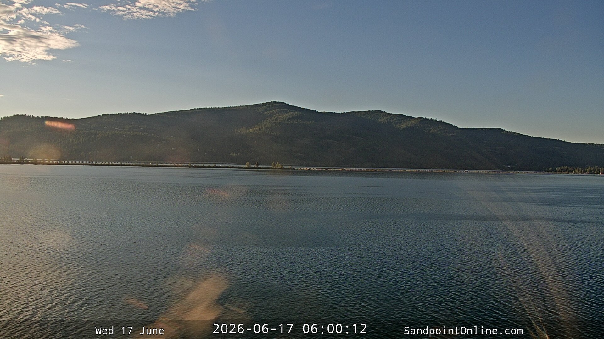 time-lapse frame, Sandpoint Online - Long Bridge webcam