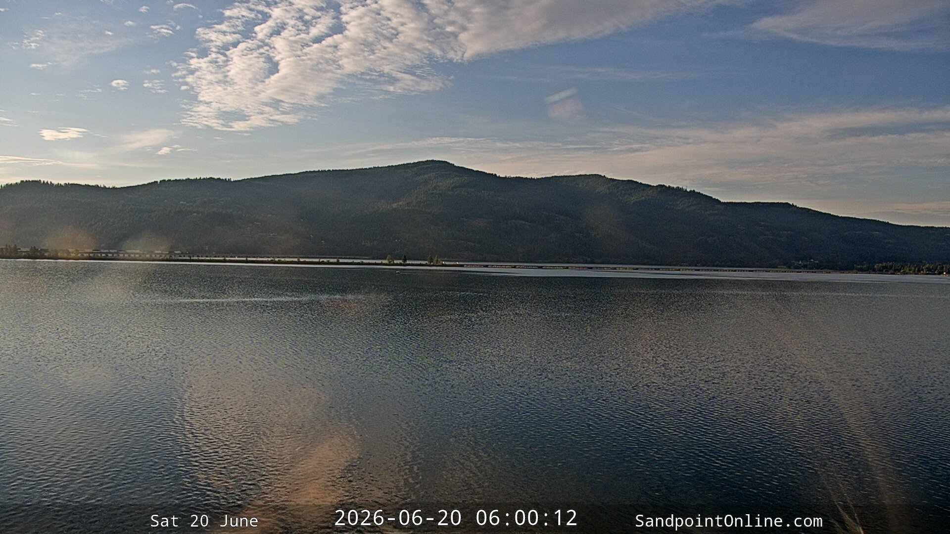 time-lapse frame, Sandpoint Online - Long Bridge webcam