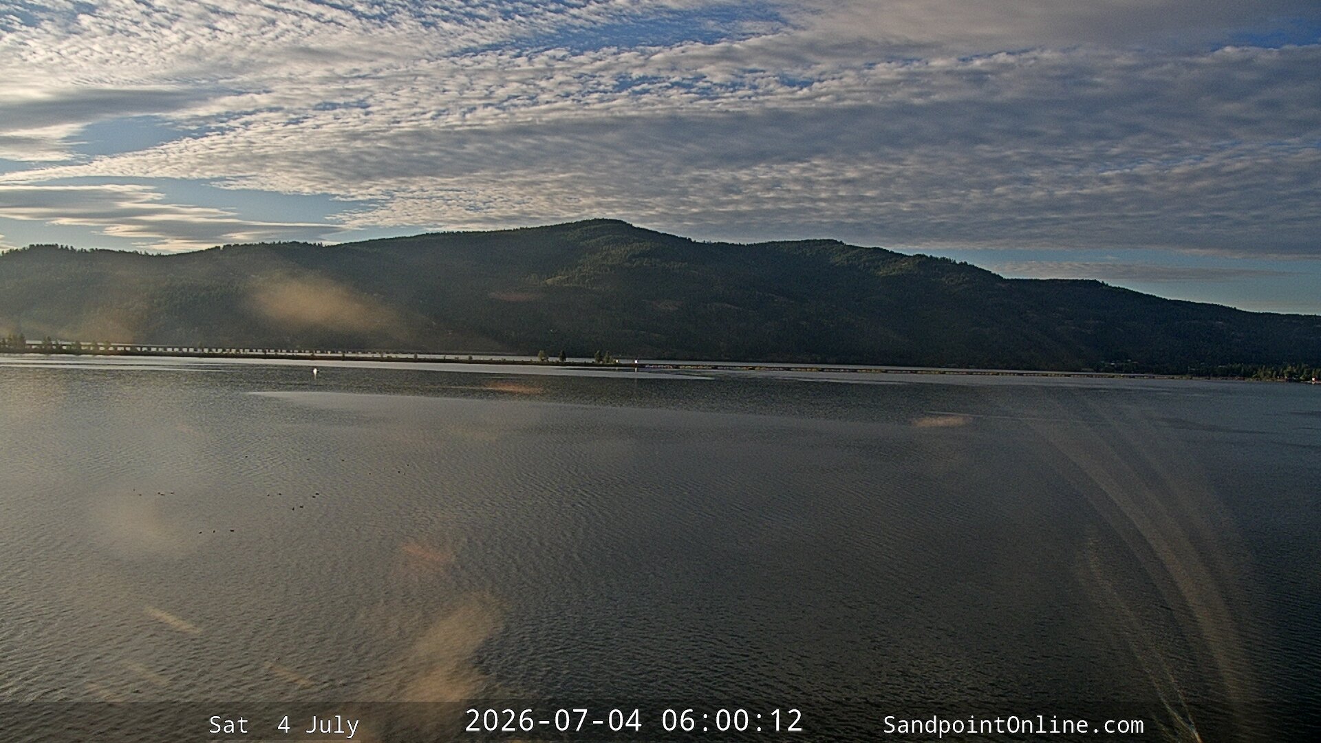 time-lapse frame, Sandpoint Online - Long Bridge webcam