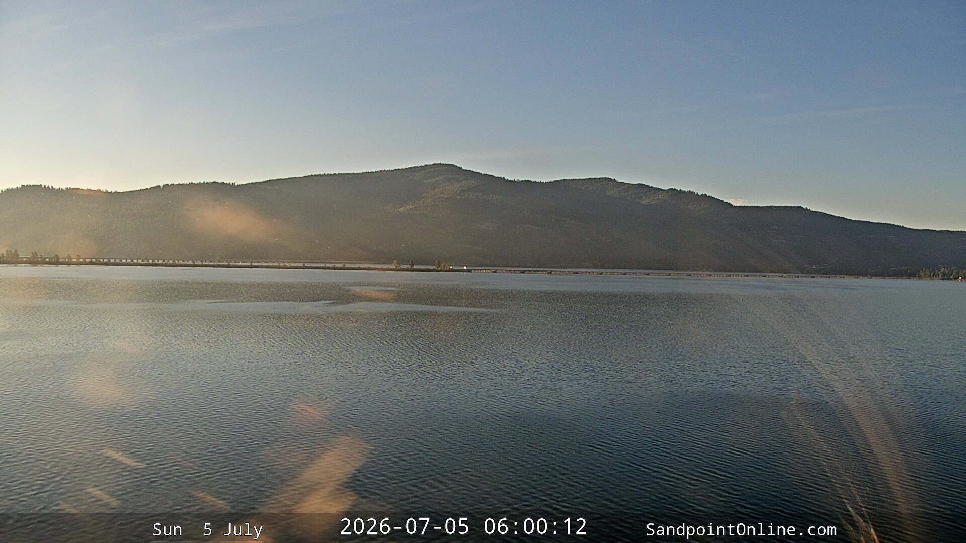 time-lapse frame, Sandpoint Online - Long Bridge webcam