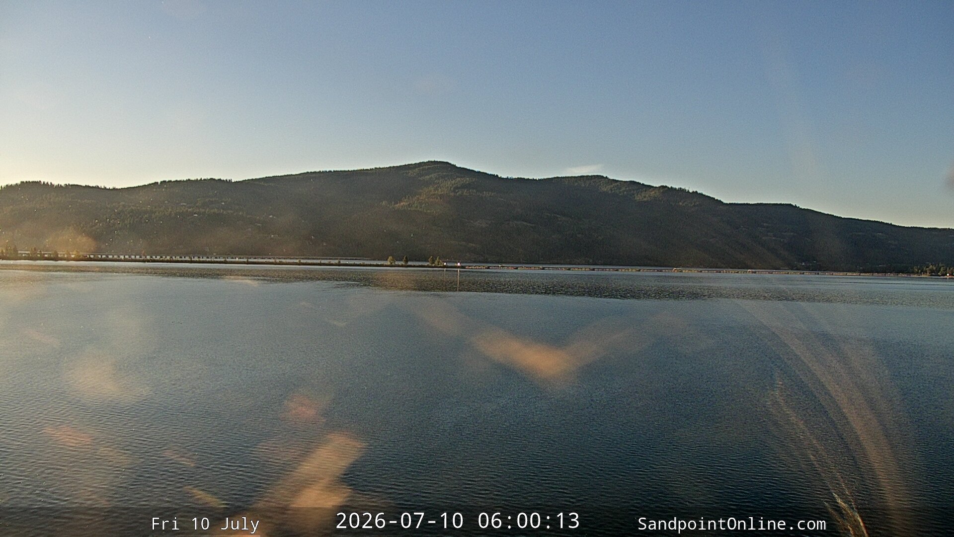 time-lapse frame, Sandpoint Online - Long Bridge webcam
