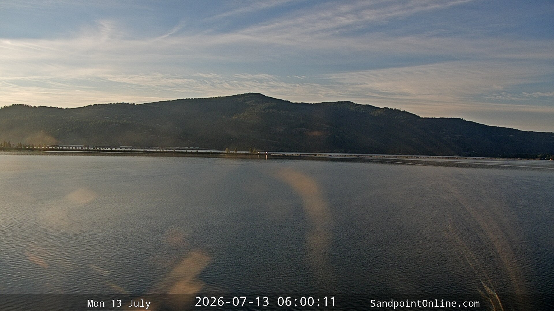 time-lapse frame, Sandpoint Online - Long Bridge webcam