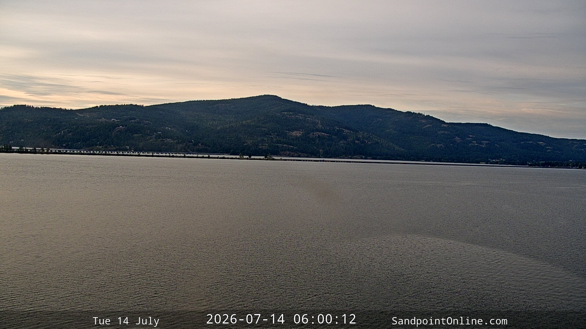 time-lapse frame, Sandpoint Online - Long Bridge webcam