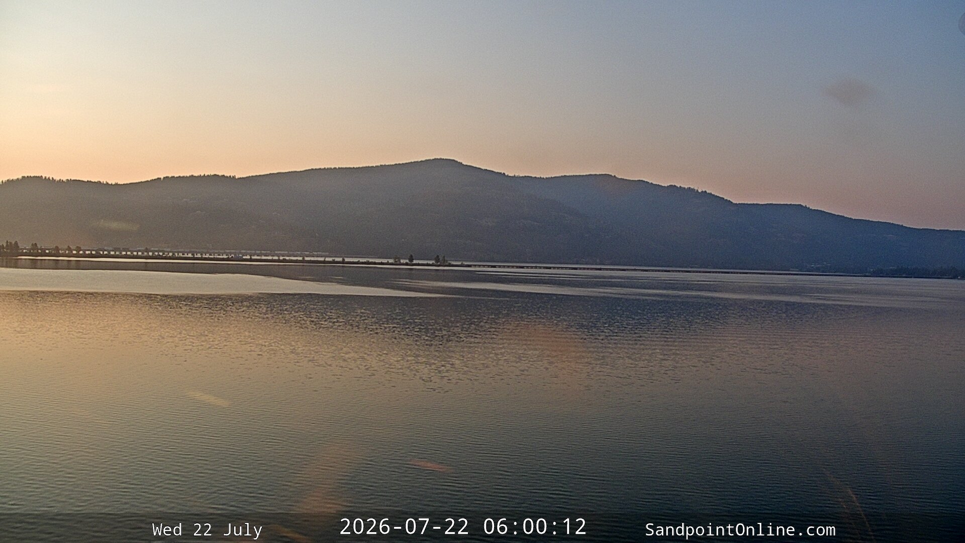 time-lapse frame, Sandpoint Online - Long Bridge webcam