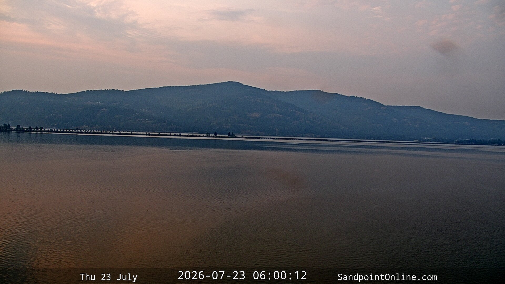 time-lapse frame, Sandpoint Online - Long Bridge webcam