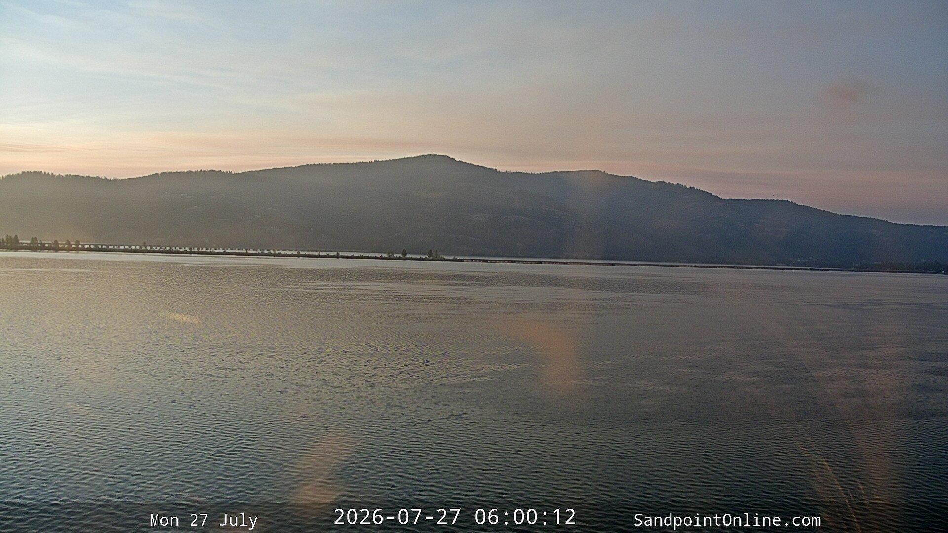 time-lapse frame, Sandpoint Online - Long Bridge webcam