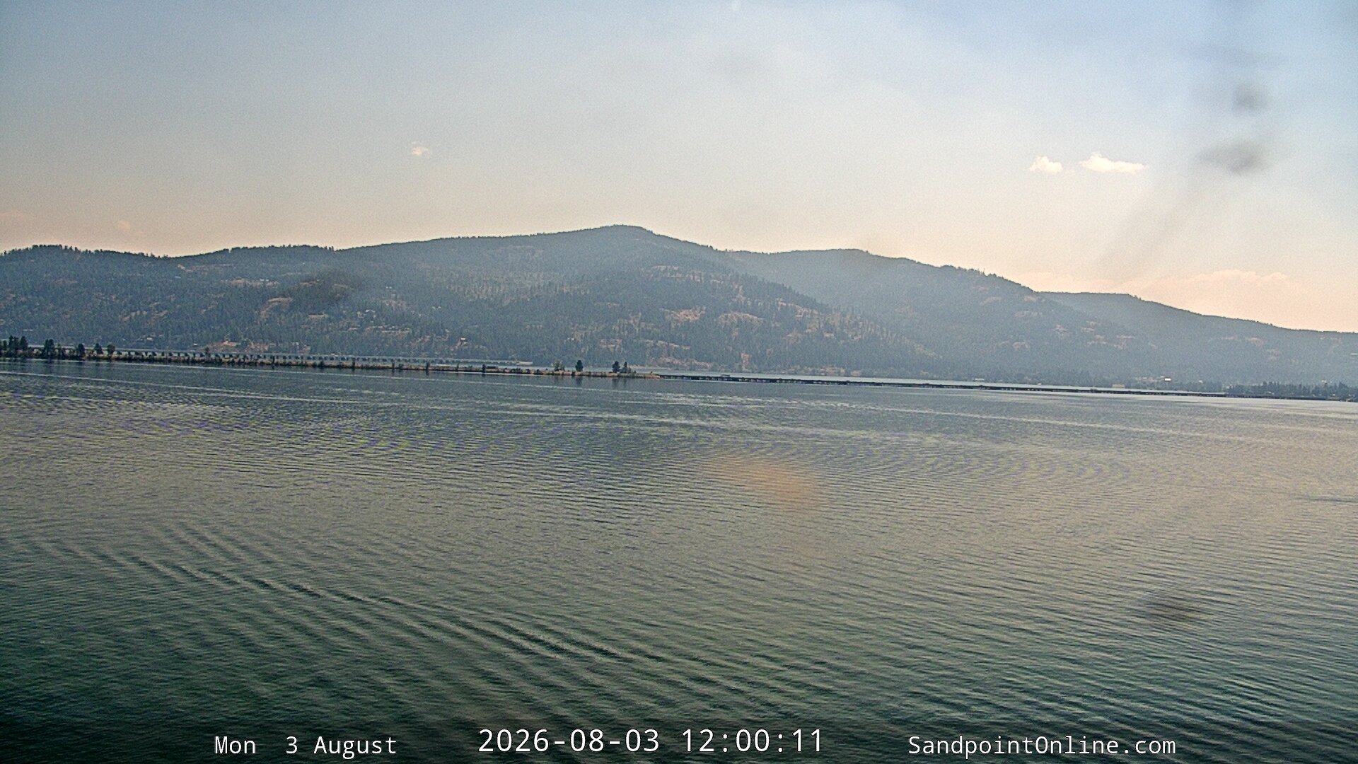 view from Sandpoint Online - Long Bridge on 2026-08-03