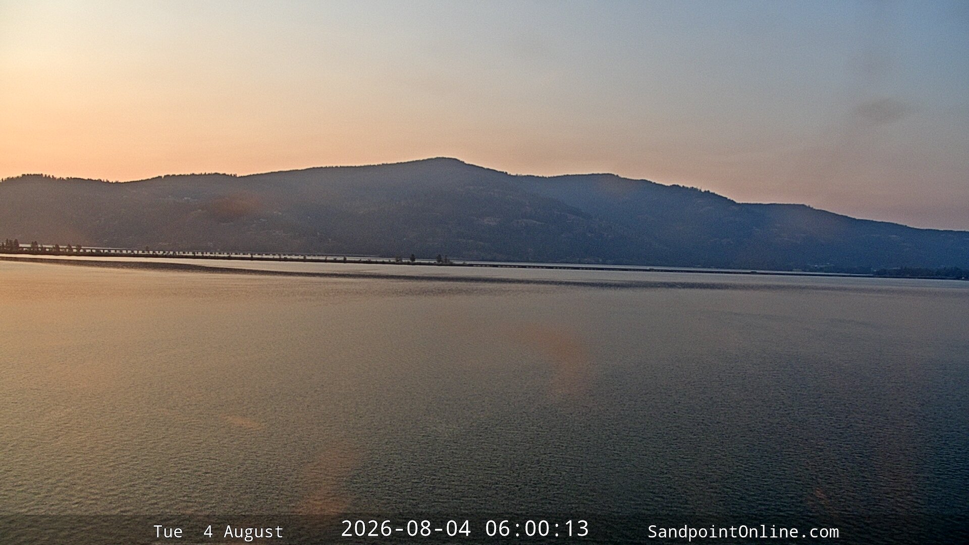 time-lapse frame, Sandpoint Online - Long Bridge webcam