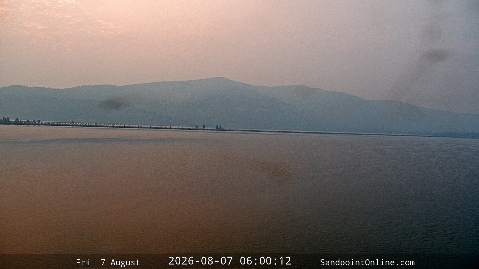 time-lapse frame, Sandpoint Online - Long Bridge webcam