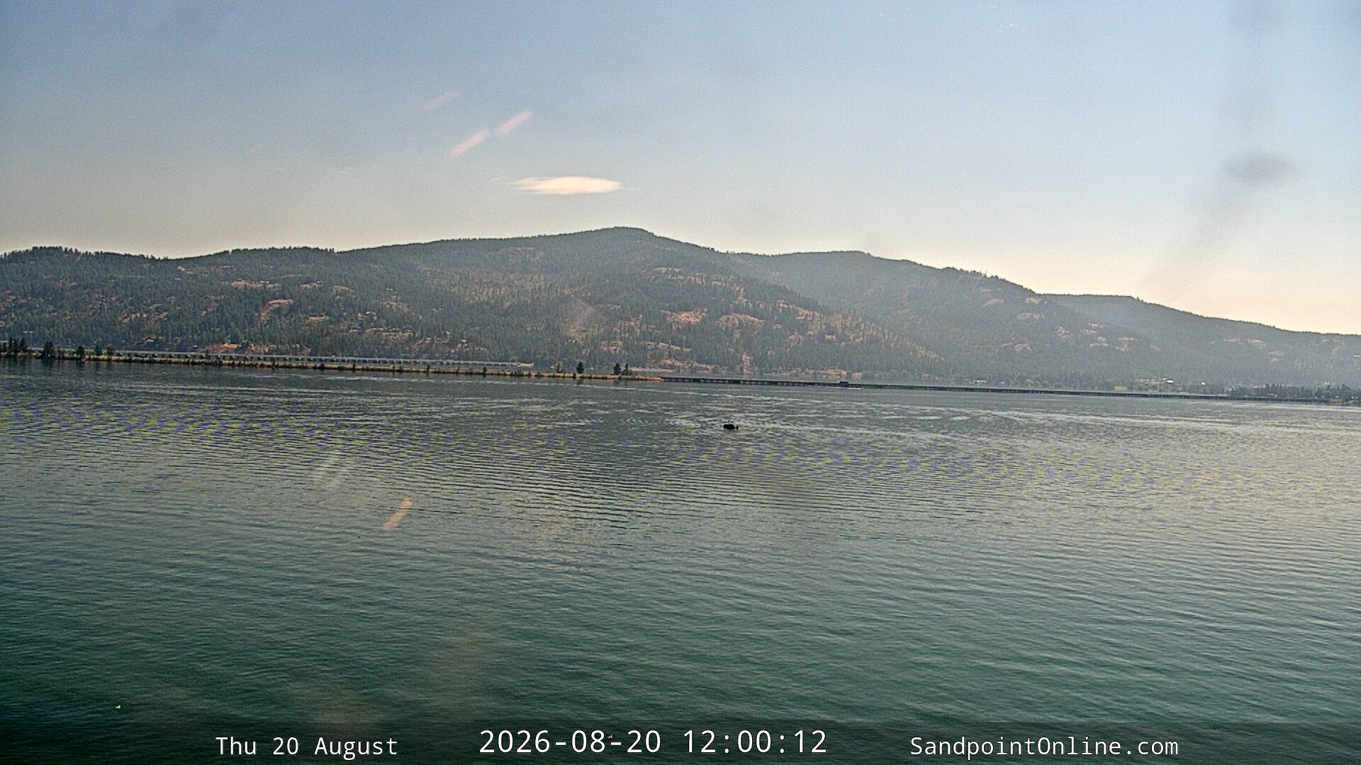 view from Sandpoint Online - Long Bridge on 2026-08-20