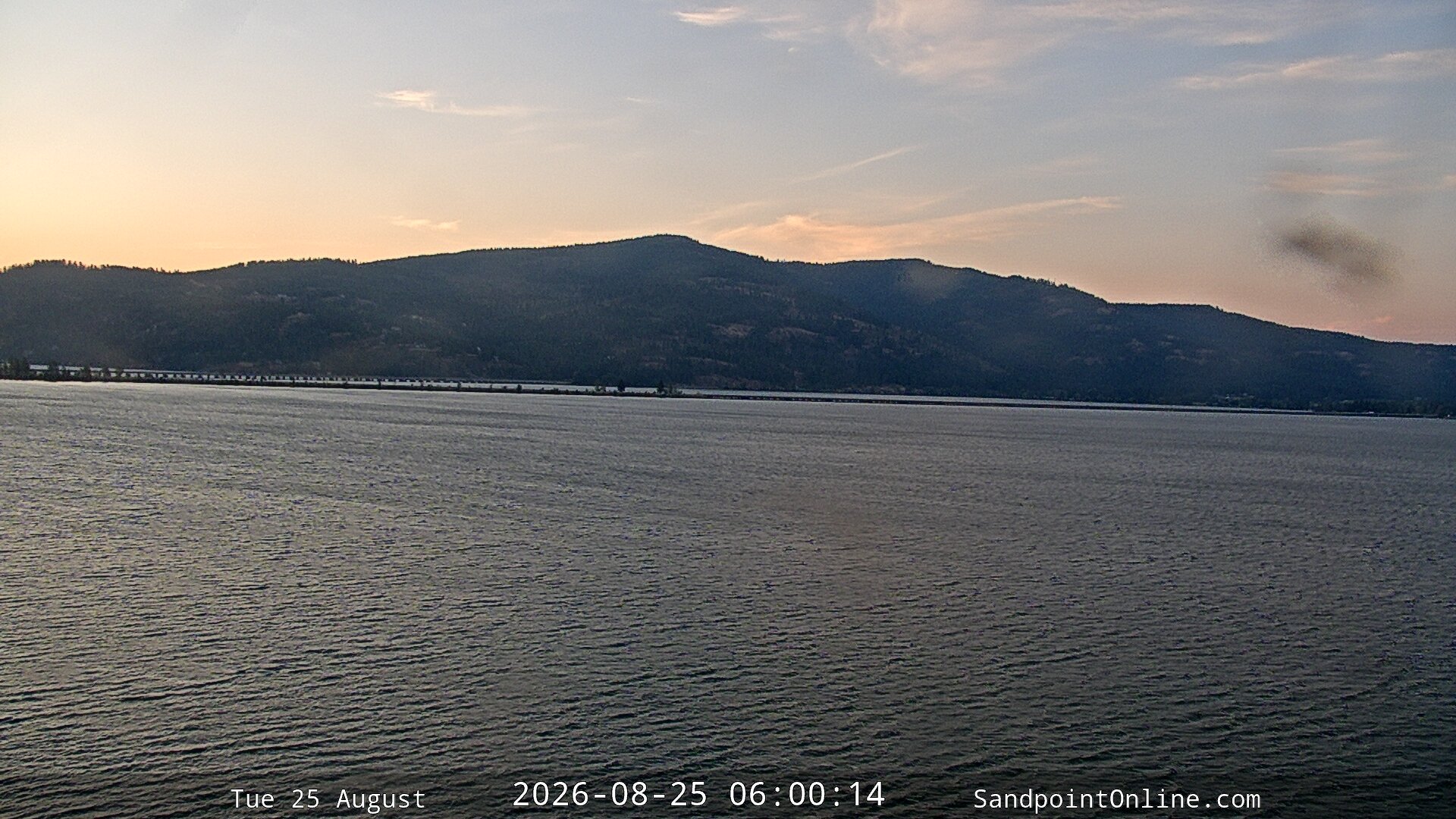 time-lapse frame, Sandpoint Online - Long Bridge webcam