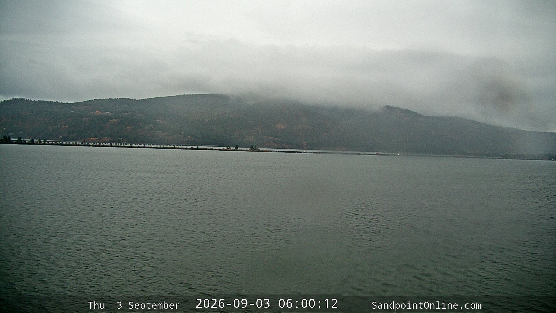 time-lapse frame, Sandpoint Online - Long Bridge webcam