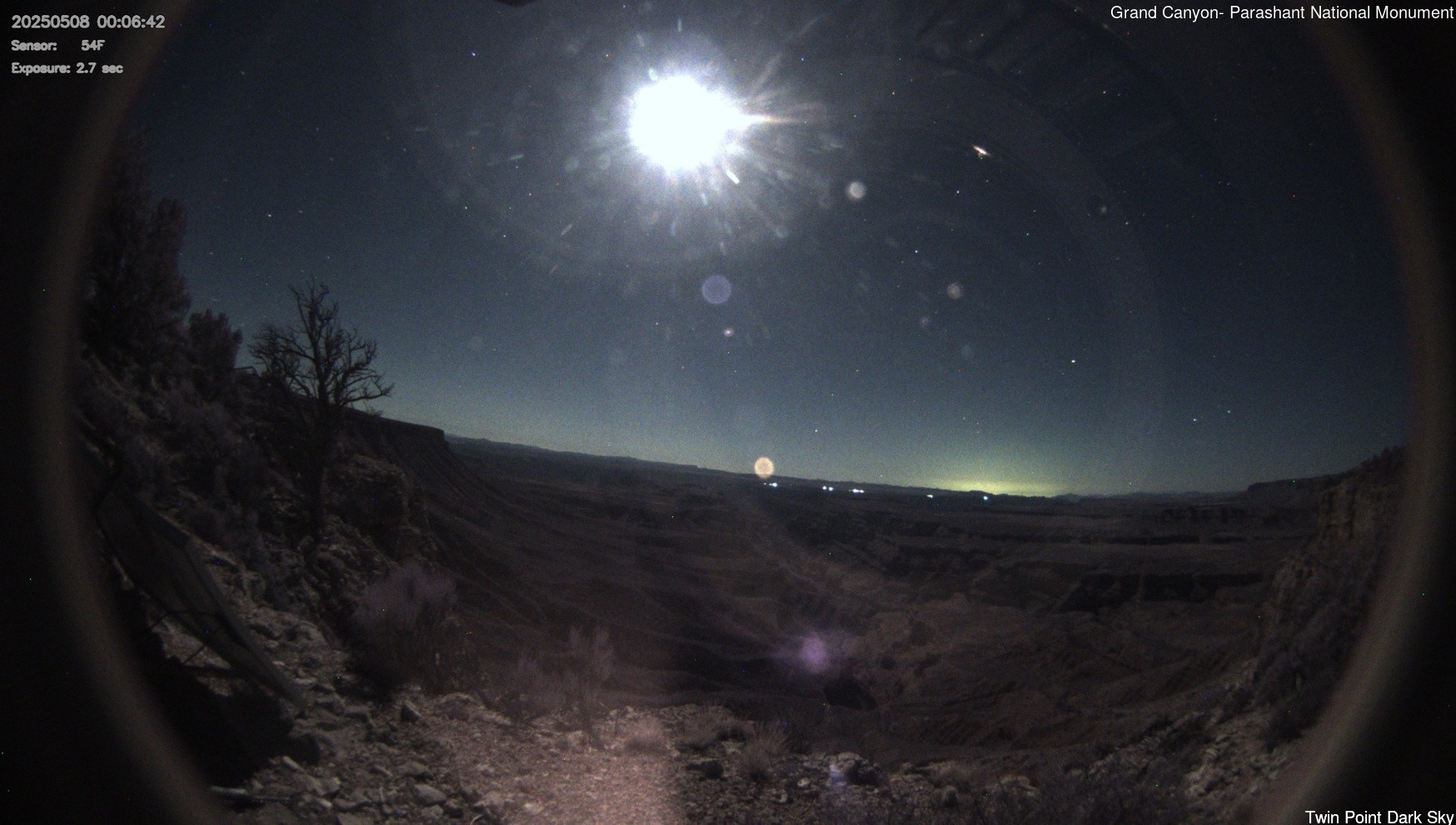 time-lapse frame, Twin Point - Dark Sky webcam