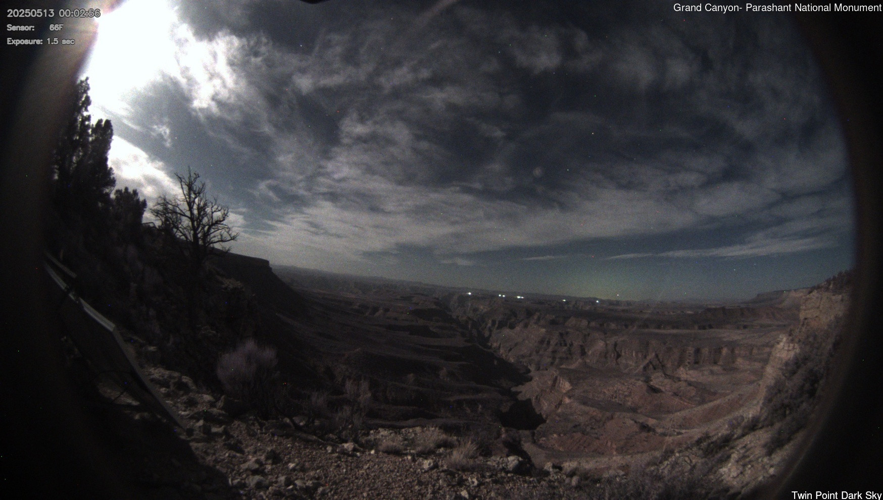time-lapse frame, Twin Point - Dark Sky webcam