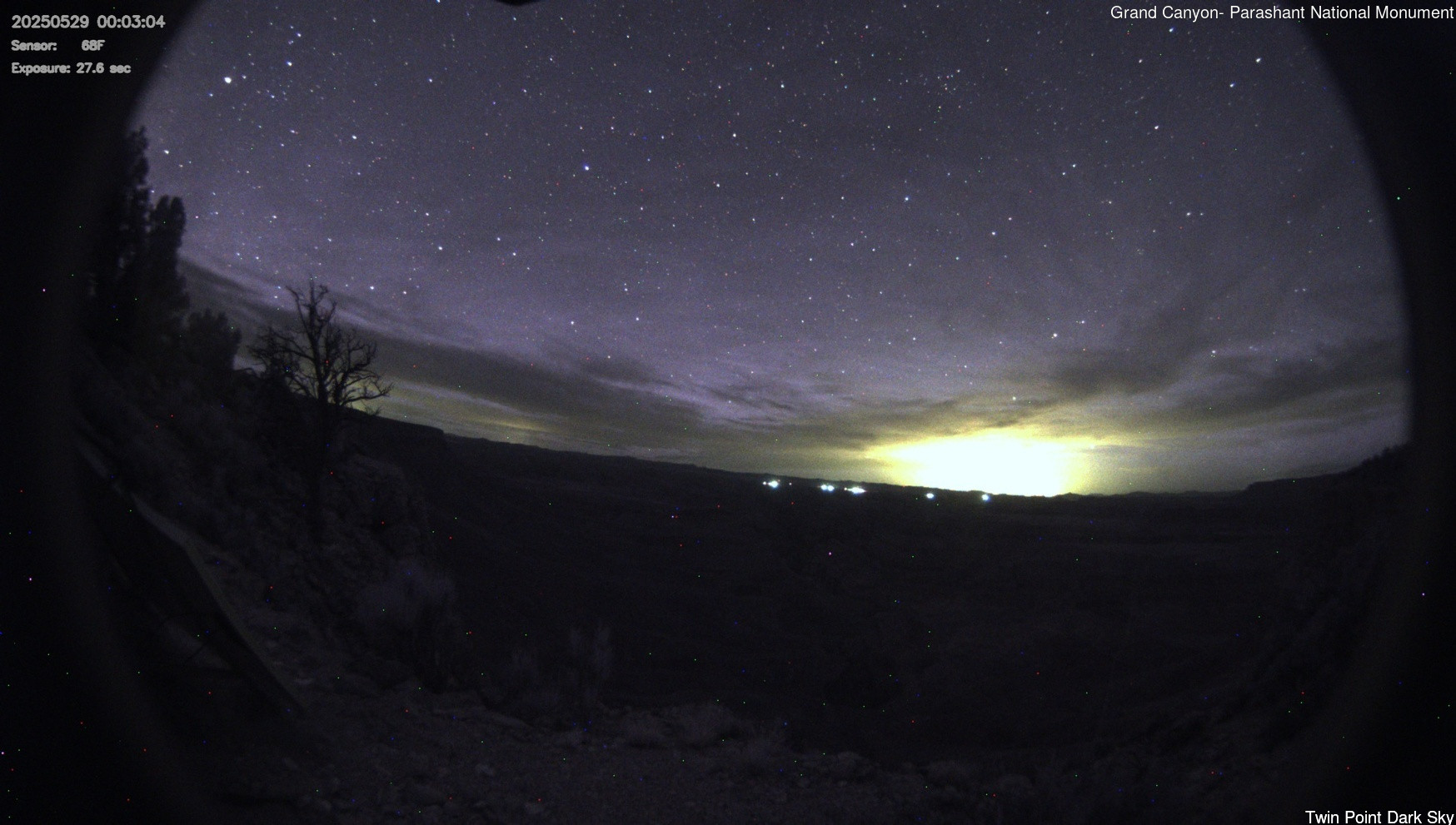 time-lapse frame, Twin Point - Dark Sky webcam