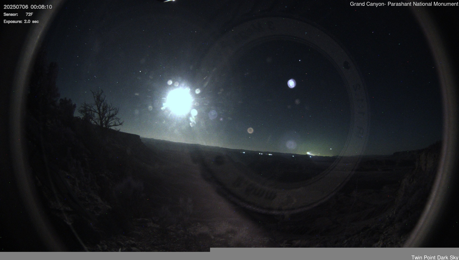 time-lapse frame, Twin Point - Dark Sky webcam