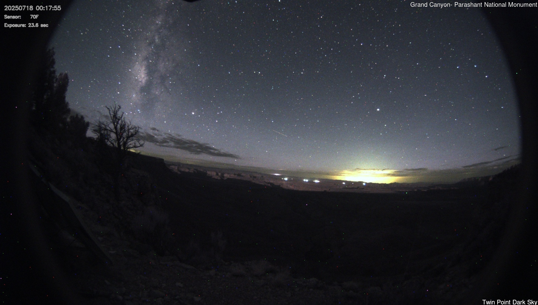 time-lapse frame, Twin Point - Dark Sky webcam