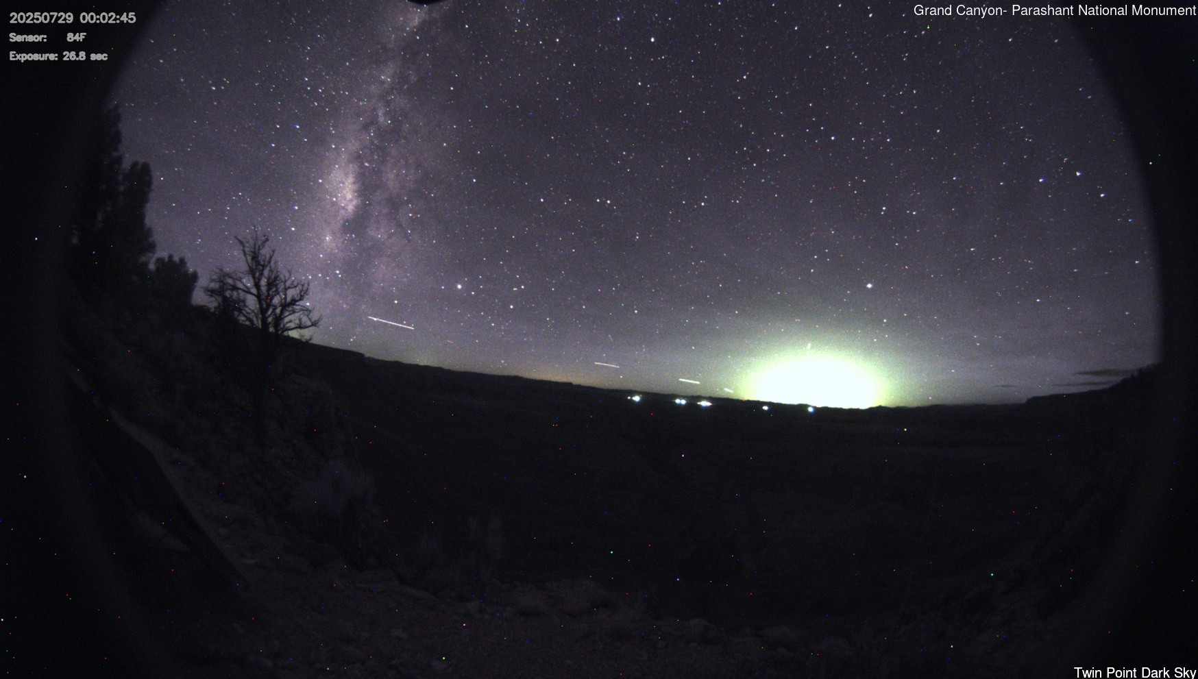 time-lapse frame, Twin Point - Dark Sky webcam