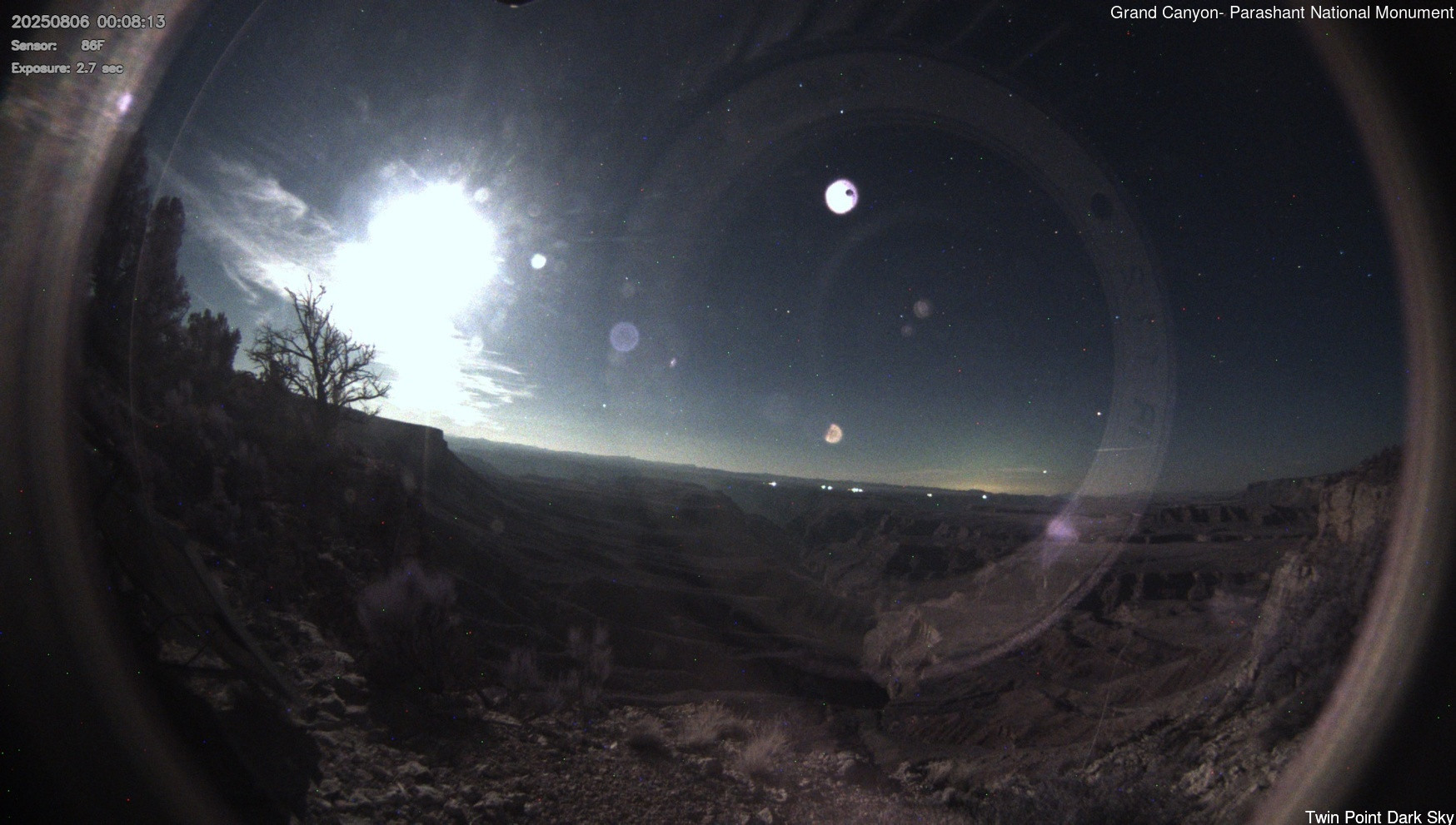 time-lapse frame, Twin Point - Dark Sky webcam