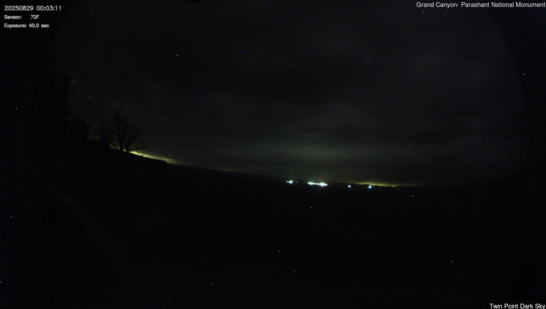 time-lapse frame, Twin Point - Dark Sky webcam