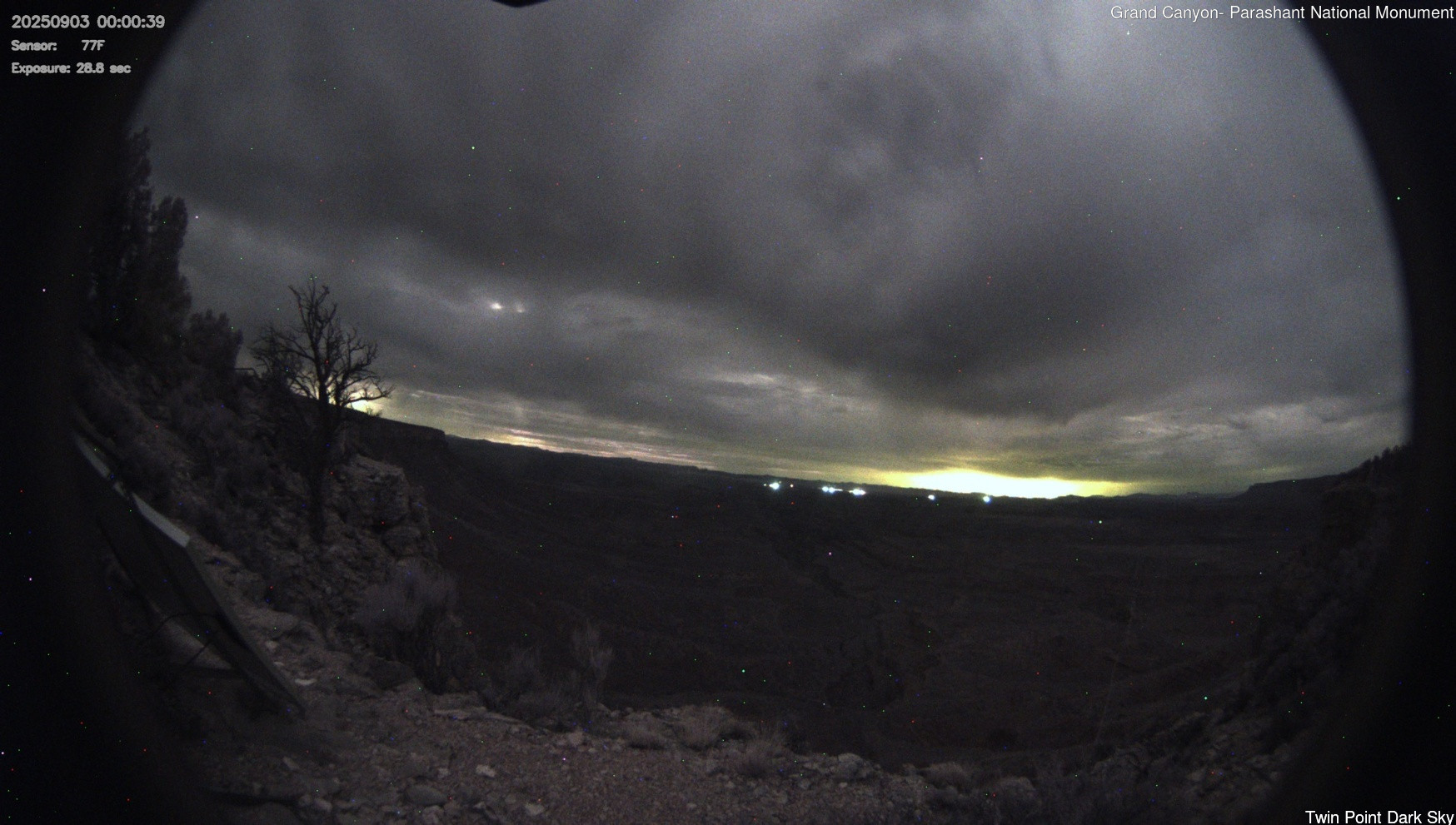 time-lapse frame, Twin Point - Dark Sky webcam