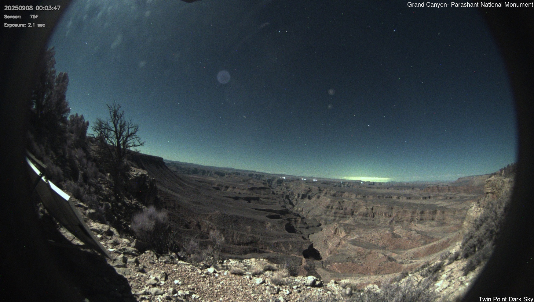 time-lapse frame, Twin Point - Dark Sky webcam