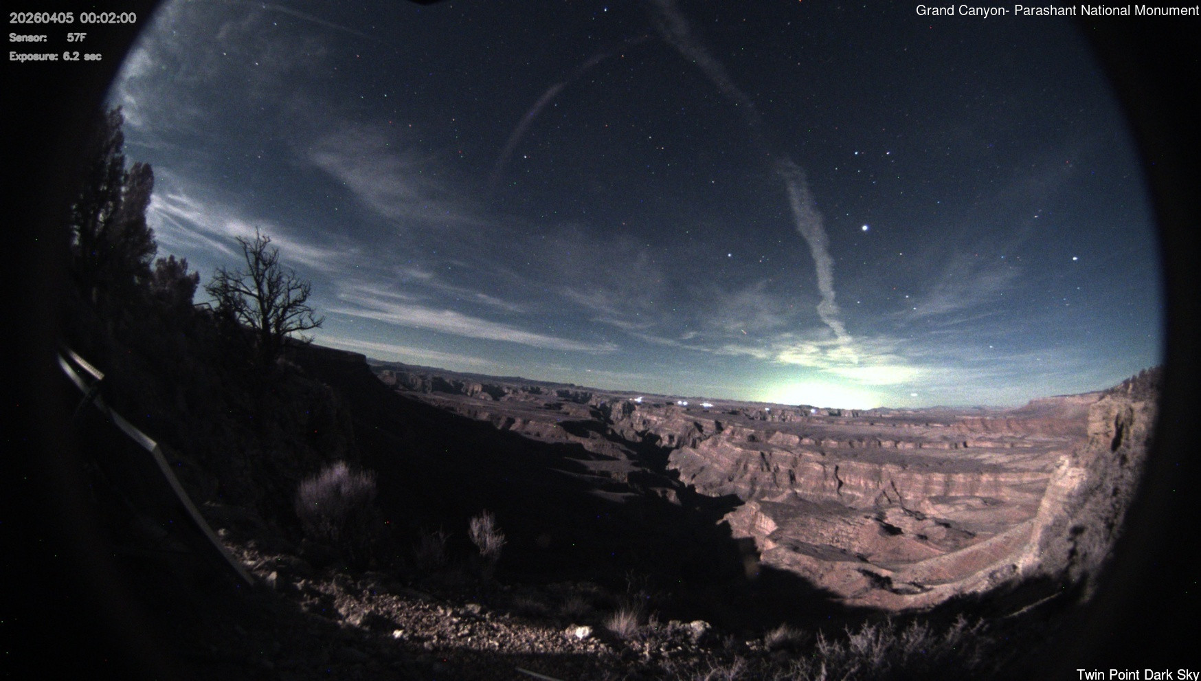 time-lapse frame, Twin Point - Dark Sky webcam
