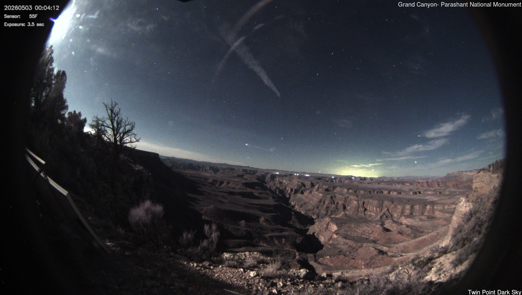time-lapse frame, Twin Point - Dark Sky webcam