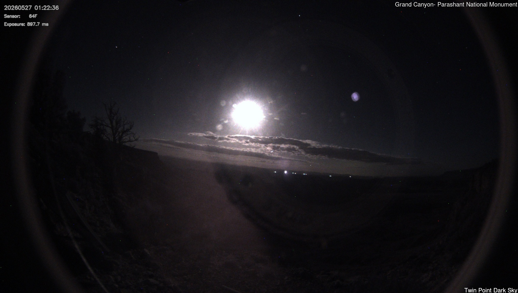 time-lapse frame, Twin Point - Dark Sky webcam