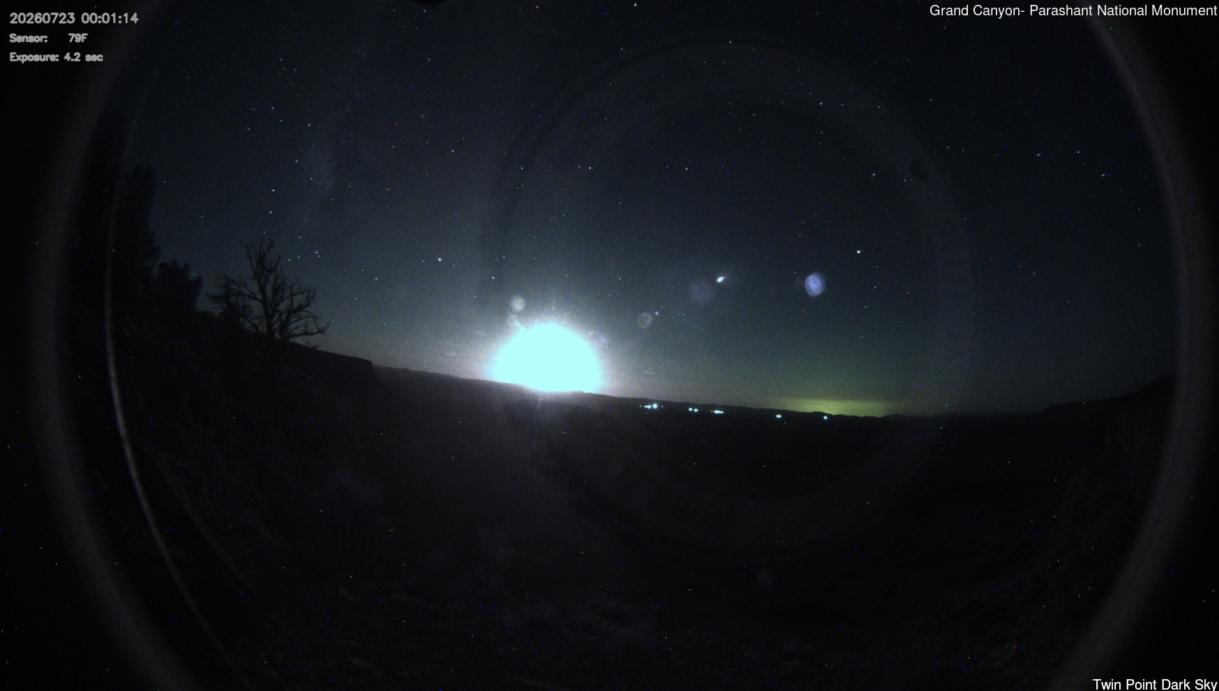 time-lapse frame, Twin Point - Dark Sky webcam