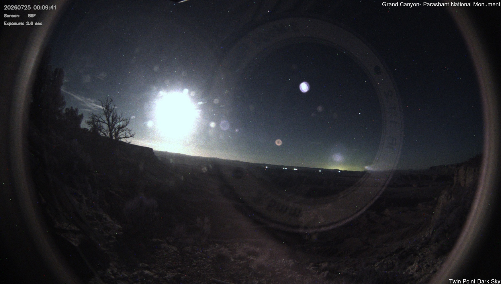 time-lapse frame, Twin Point - Dark Sky webcam