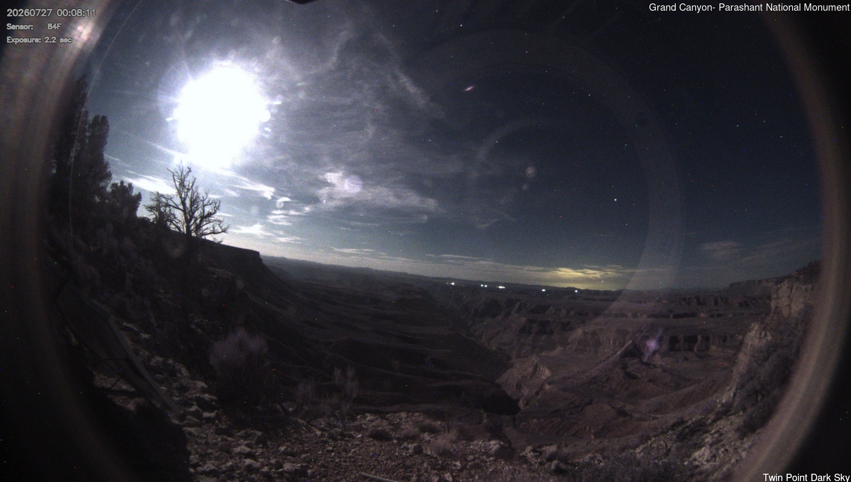 time-lapse frame, Twin Point - Dark Sky webcam