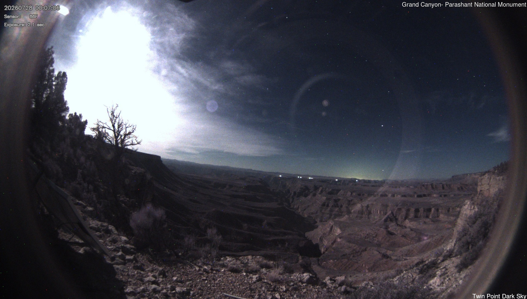 time-lapse frame, Twin Point - Dark Sky webcam