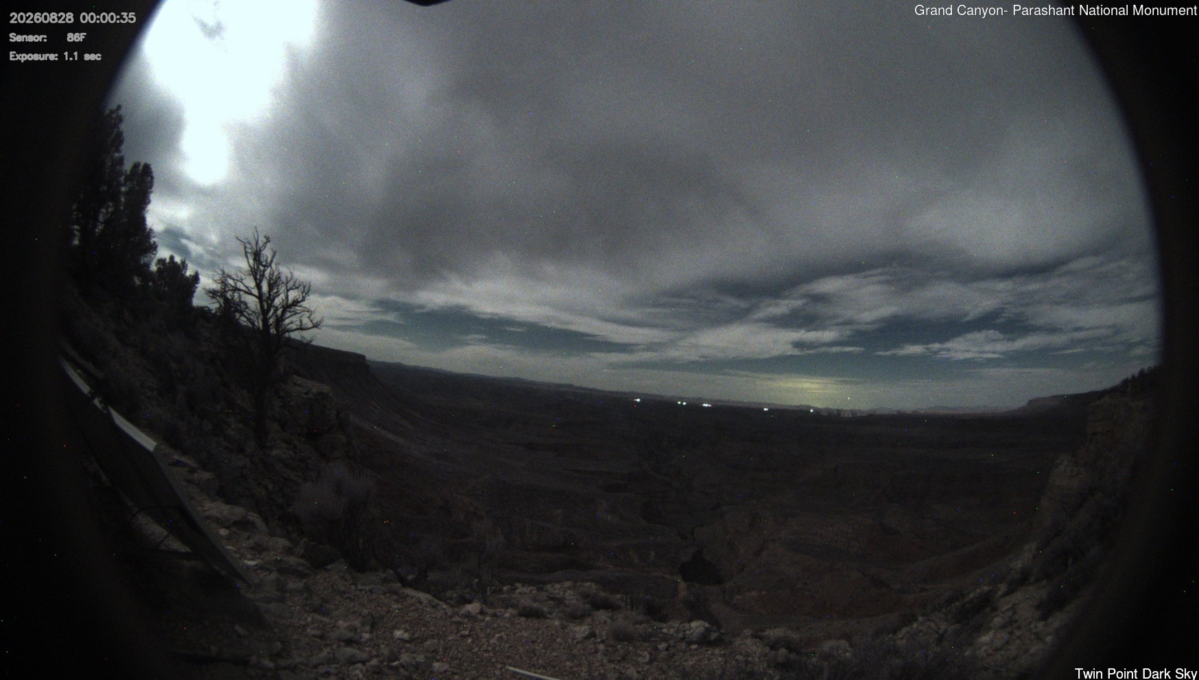 time-lapse frame, Twin Point - Dark Sky webcam