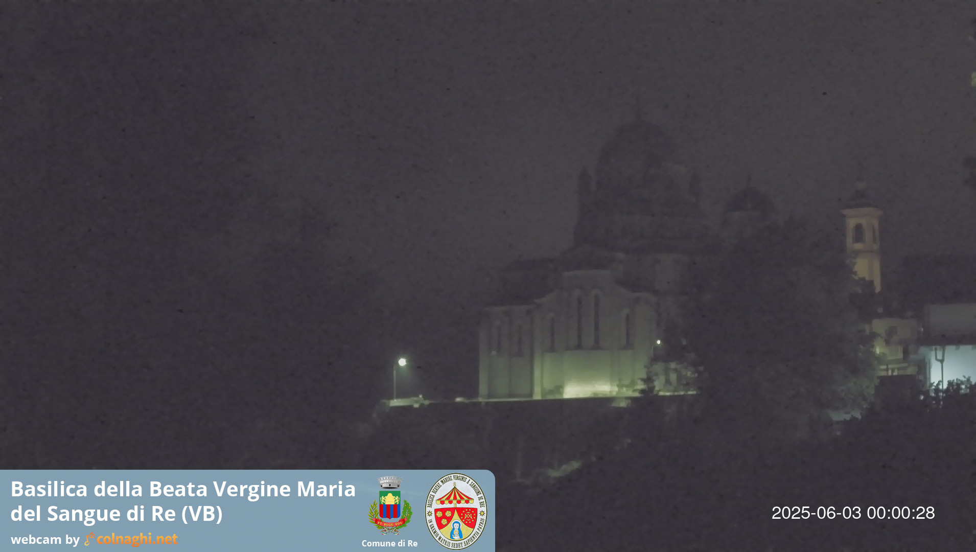 time-lapse frame, Santuario Madonna del Sangue di Re webcam