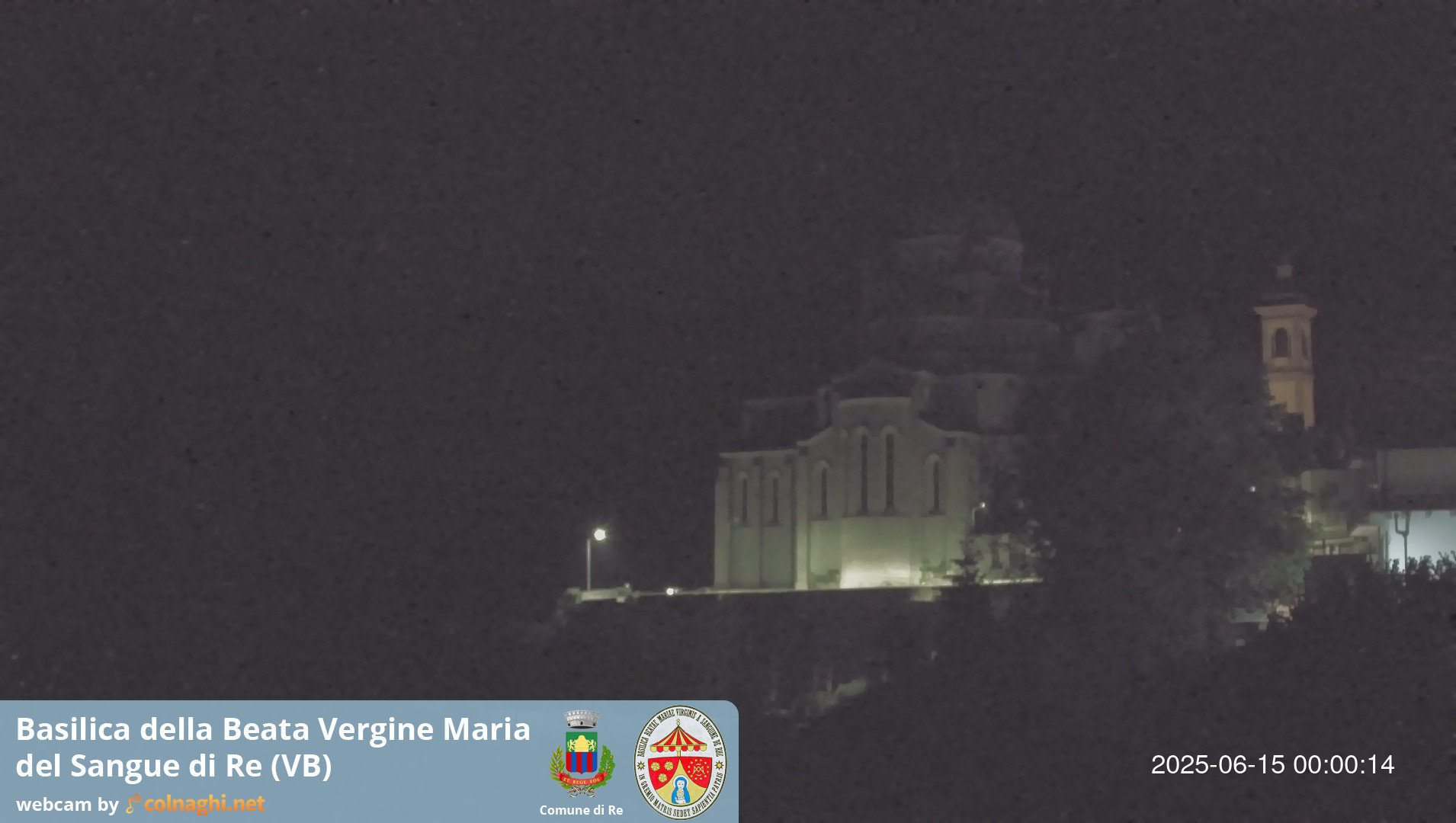 time-lapse frame, Santuario Madonna del Sangue di Re webcam