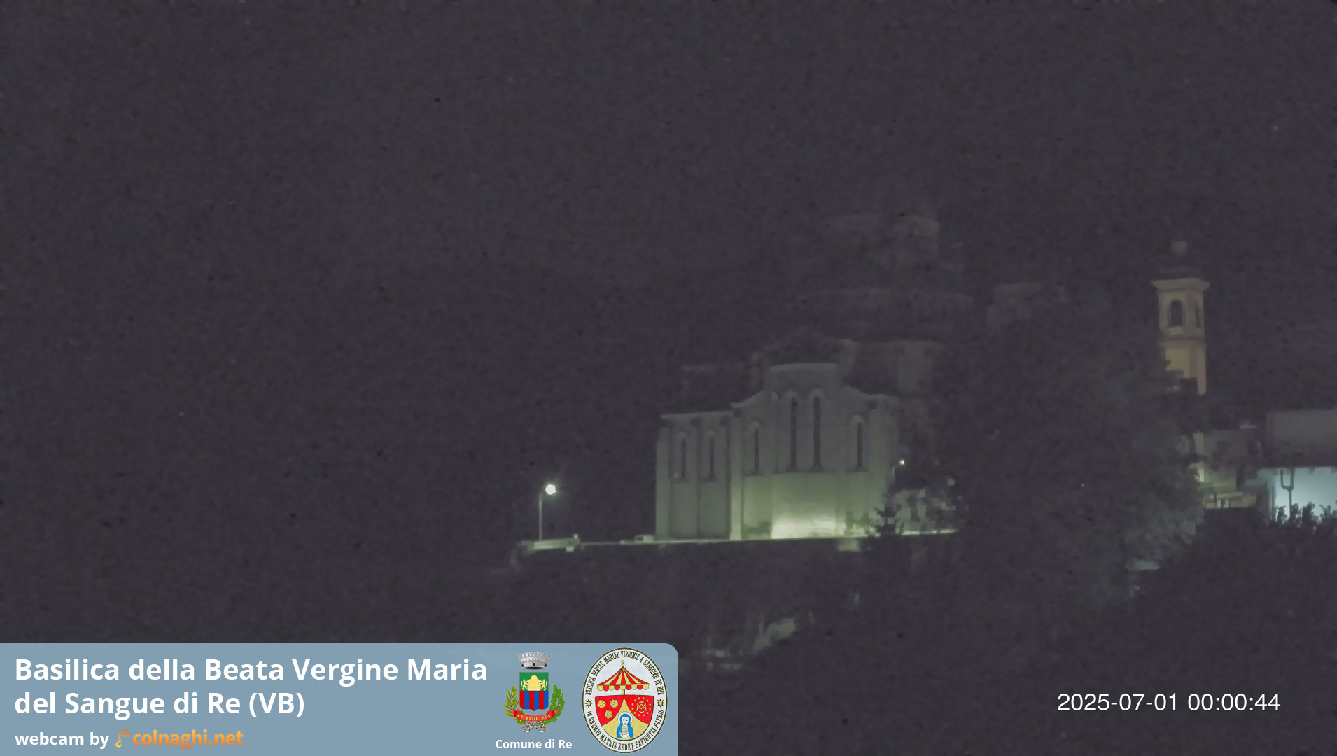 time-lapse frame, Santuario Madonna del Sangue di Re webcam