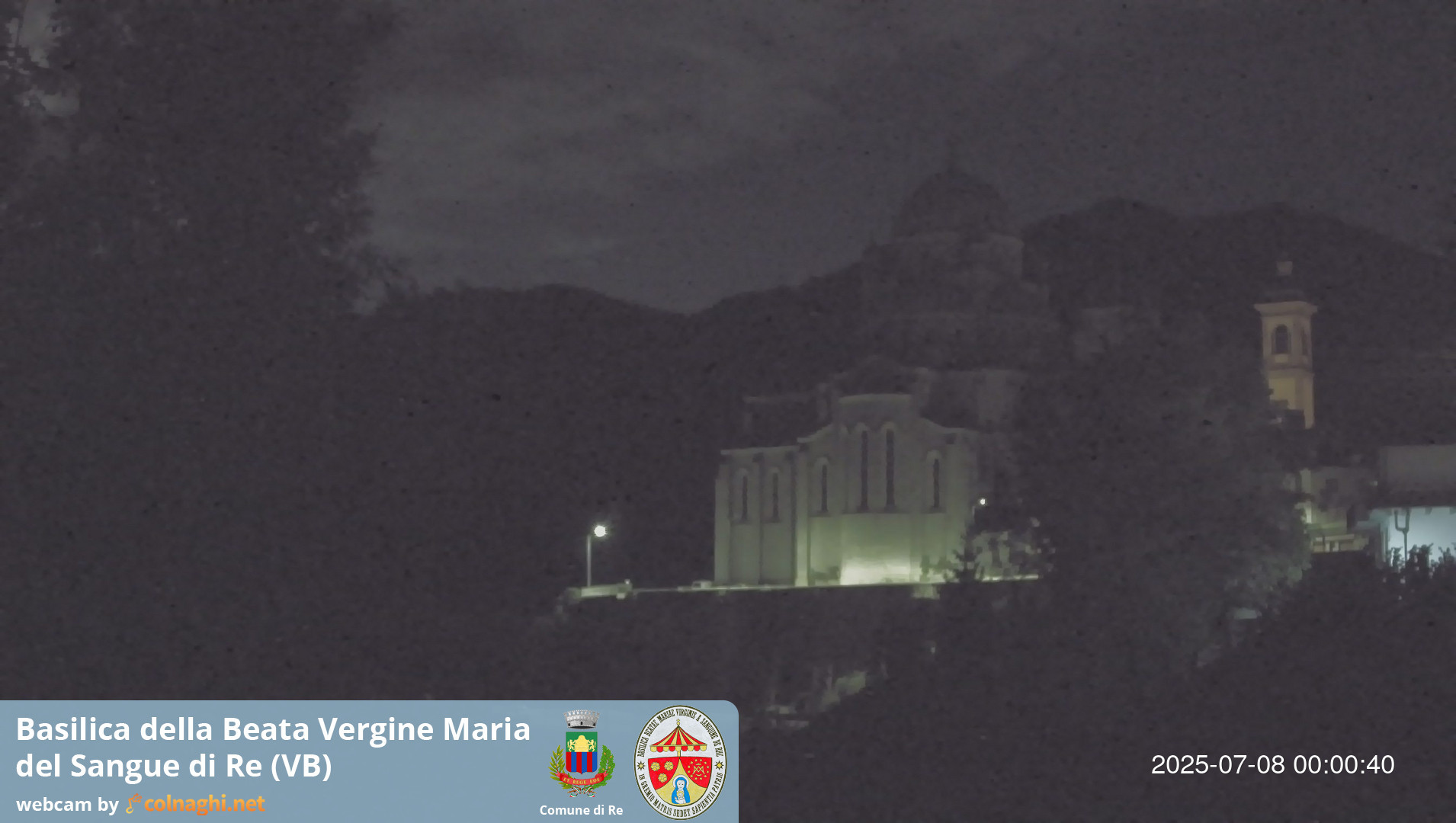 time-lapse frame, Santuario Madonna del Sangue di Re webcam