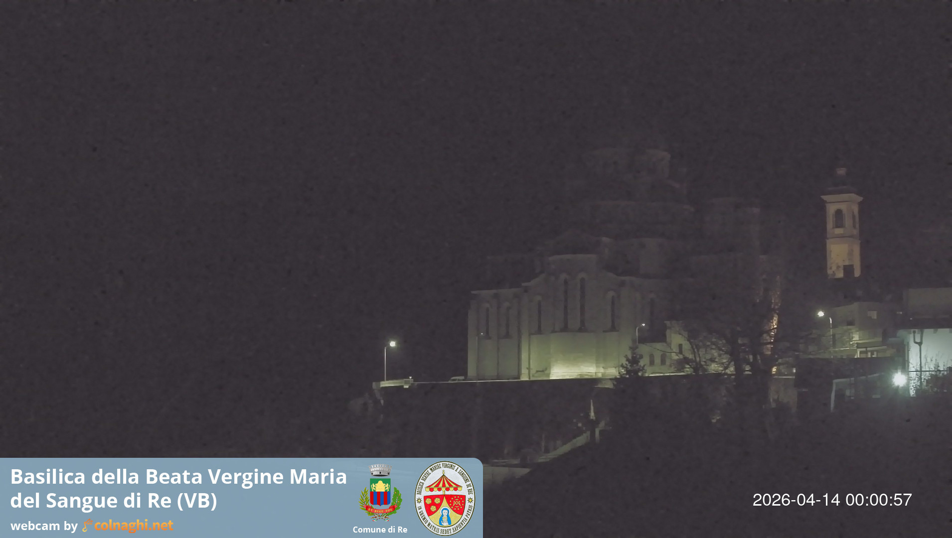 time-lapse frame, Santuario Madonna del Sangue di Re webcam